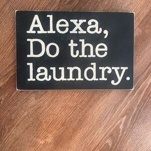 Black and White Decorative Sign